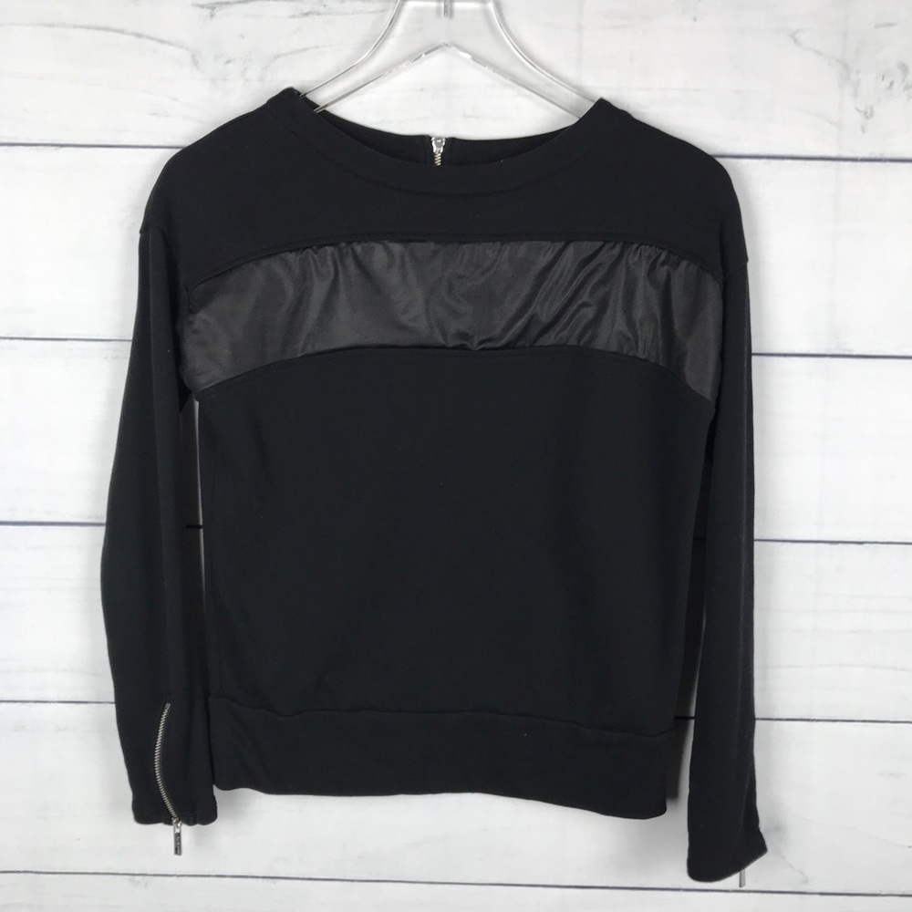 Karen Millen Contrast Black Zipper Top Sweater 2